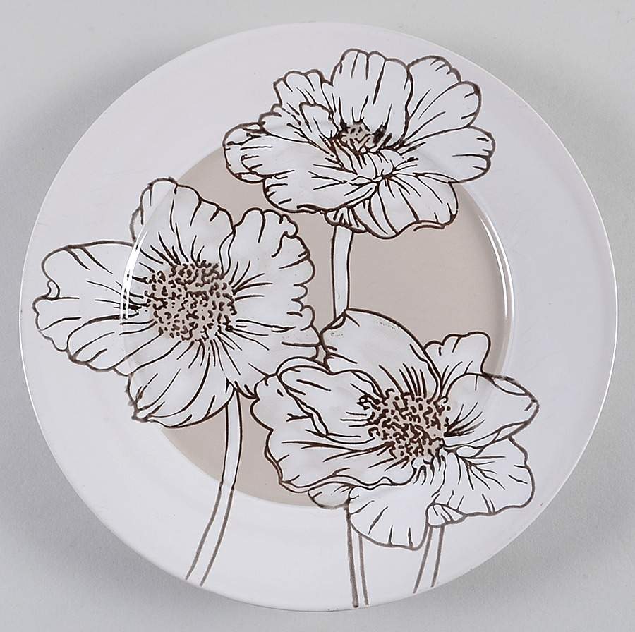Alexa Taupe Dinner Plate by Pfaltzgraff-1