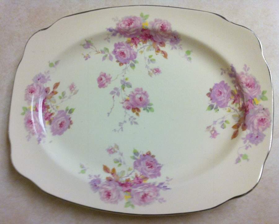 PCP299 12" Oval Serving Platter by Paden City-1