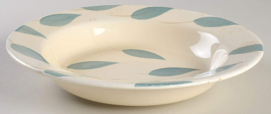 Fresco Leaves Rim Soup Bowl by Pier 1-1