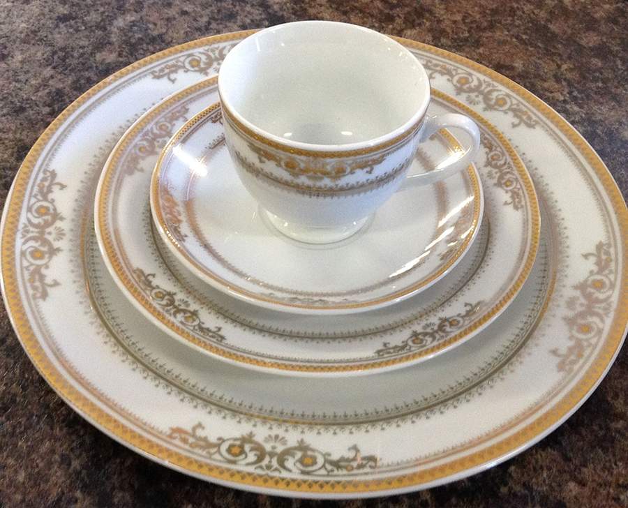 PGE11 Footed Cup & Saucer Set by Pegasus-1
