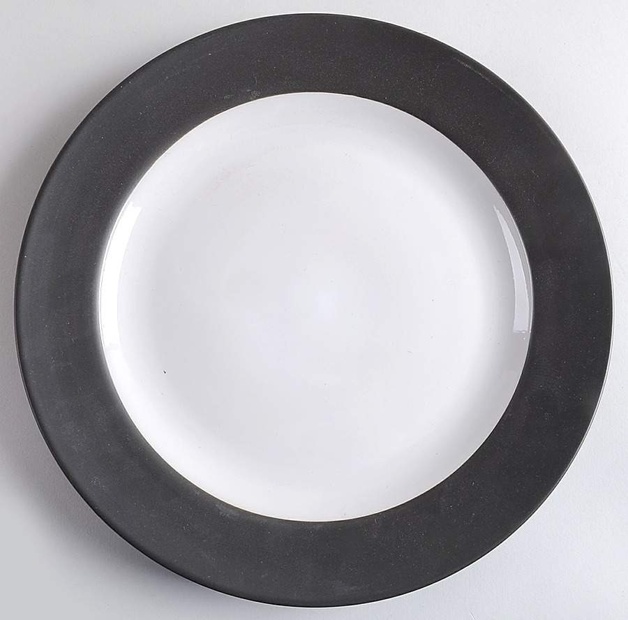 Harmony Charcoal 12" Chop Plate (Round Platter) by Pfaltzgraff-1
