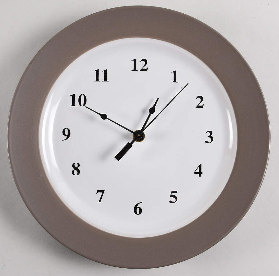 Harmony Taupe 1-2" depth  Clock Plate HC by Pfaltzgraff-1