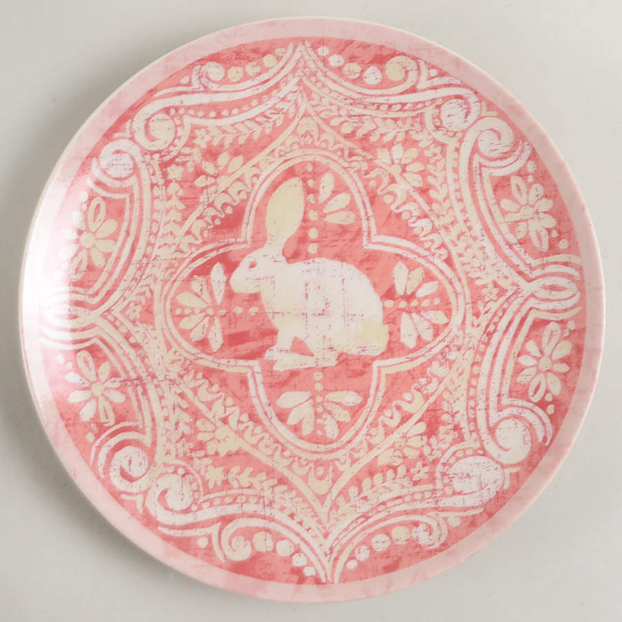 Graphic Bunny Salad Plate by Pottery Barn China-1