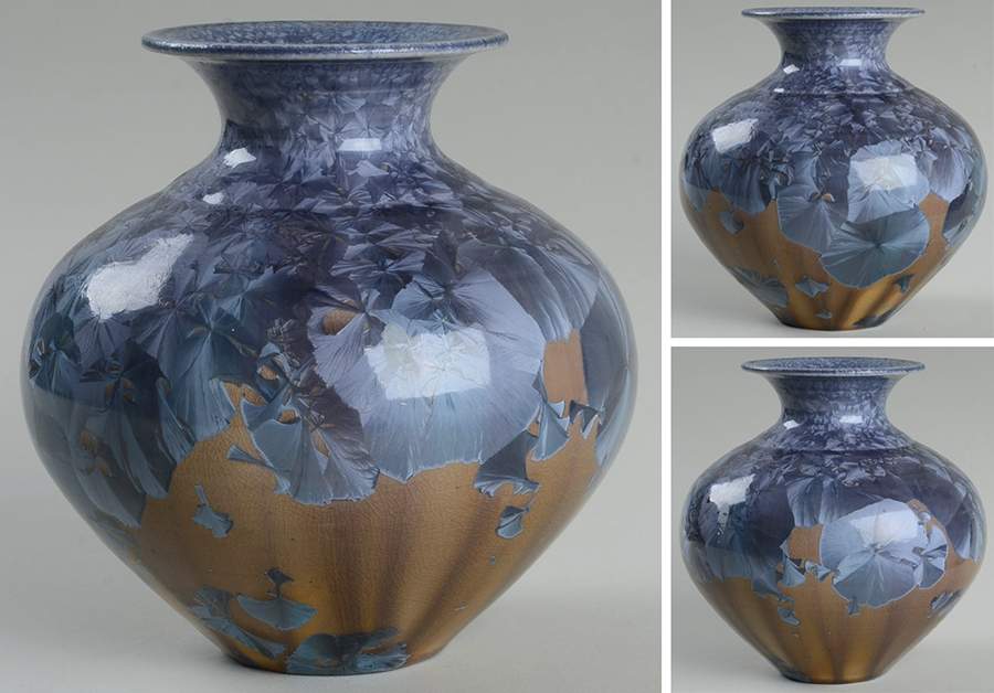 Phil Morgan (Crystalline) 5" Vase by Seagrove Pottery-1