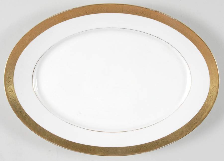 PIC185 12" Oval Serving Platter by Pickard-1