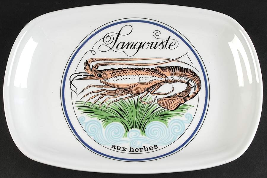 Bistro Marine Dinner Plate by Porcelaine d'Auteuil-1