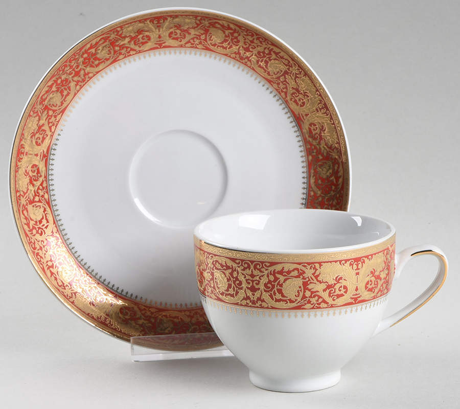 PGE13 Footed Cup & Saucer Set by Pegasus-1