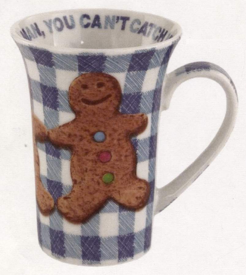 Gingerbread Man Large Mug by Cardew Design-1