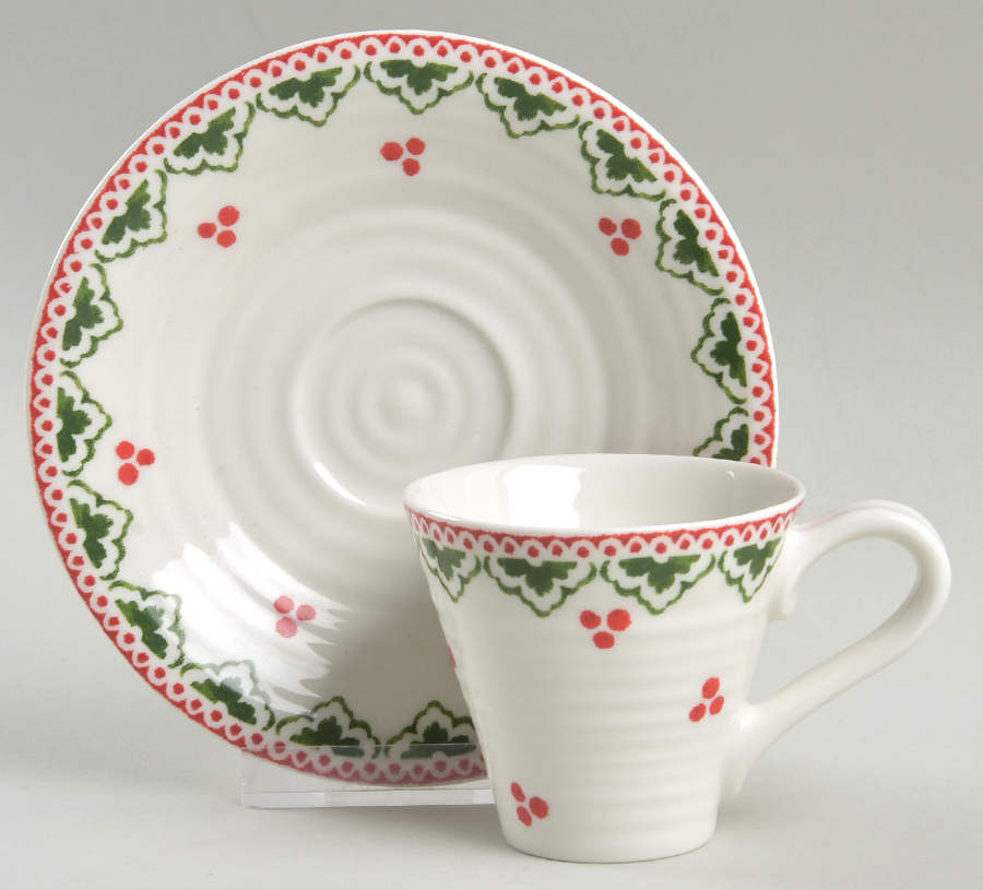 Sophie Conran Christmas Espresso Cup and Saucer Set by Portmeirion-1