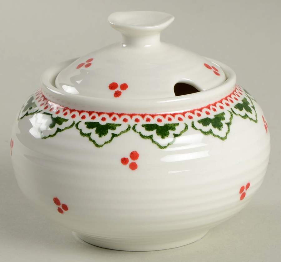 Sophie Conran Christmas Sugar Bowl & Lid by Portmeirion-1