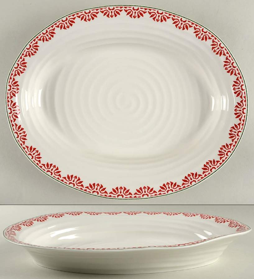 Sophie Conran Christmas 14" Oval Serving Platter by Portmeirion-1