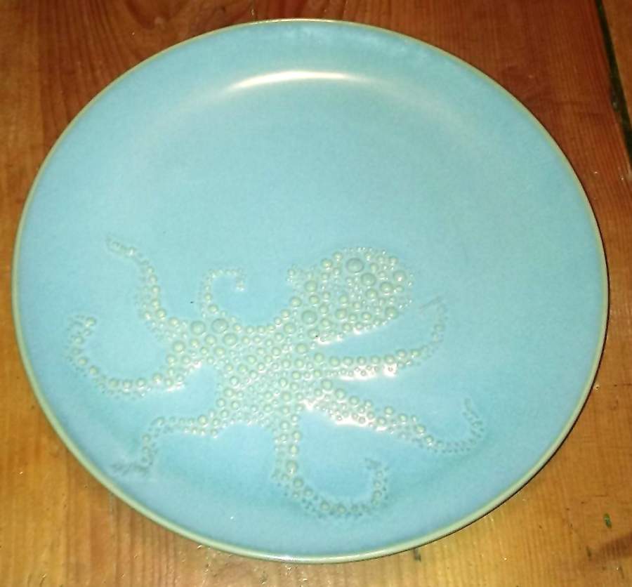 Under the Sea (Turquoise) Salad Plate by Pottery Barn China-1