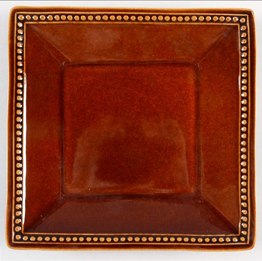 Spice Route Toffee Square Salad Plate by Pier 1-1
