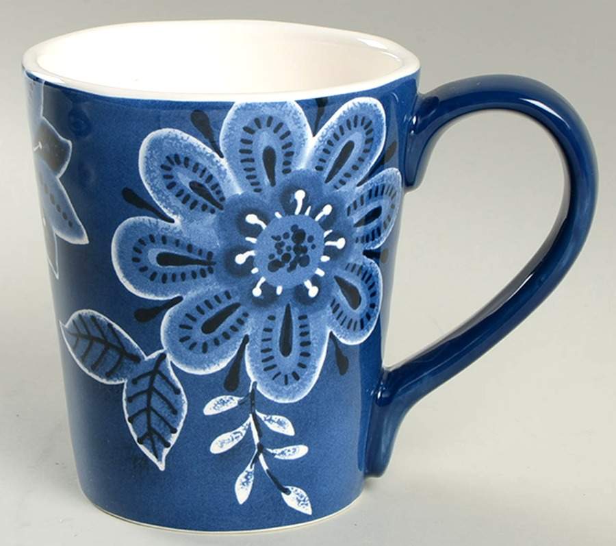 Indigo Floral Mug by Pier 1-1