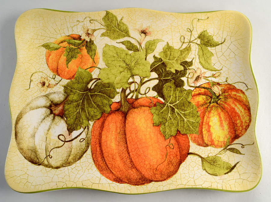 Harvest Garden 16" Rectangular Serving Platter by Pier 1-1
