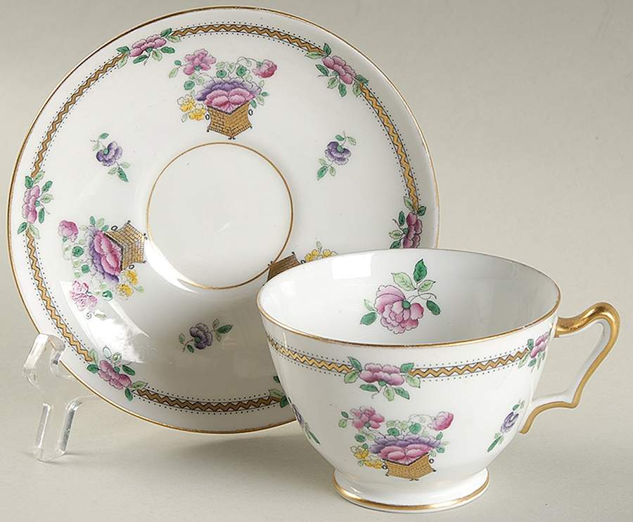 5818 Footed Cup & Saucer Set by Paragon-1