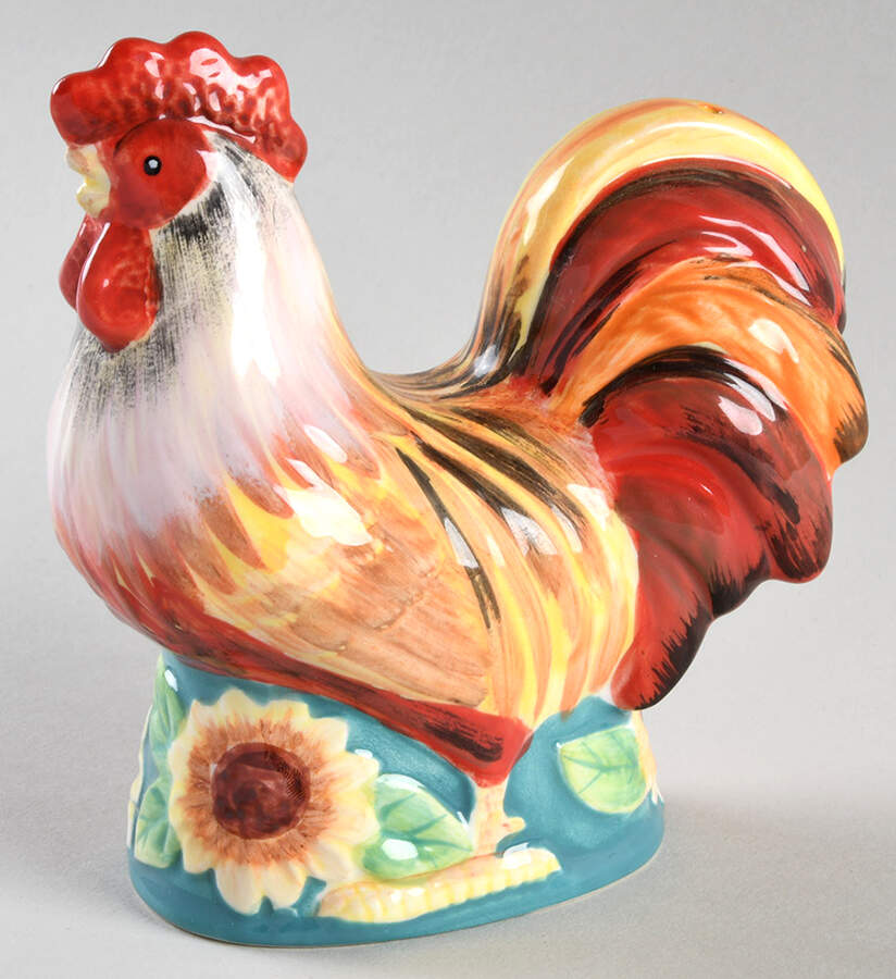 Rooster Meadow Figural Pepper Shaker by Pfaltzgraff-1