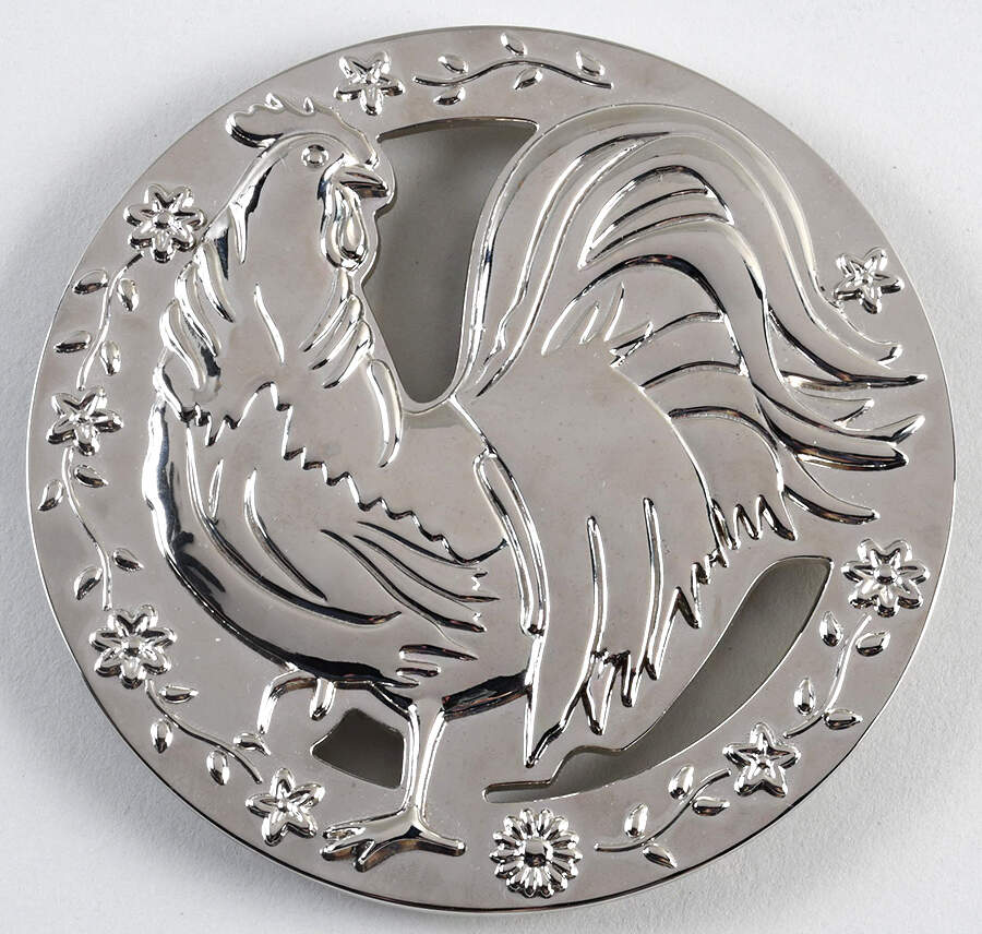 Rooster Meadow Metal Trivet by Pfaltzgraff-1