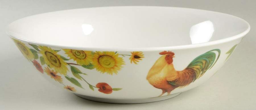 Rooster Meadow 9" Round Vegetable Bowl by Pfaltzgraff-1