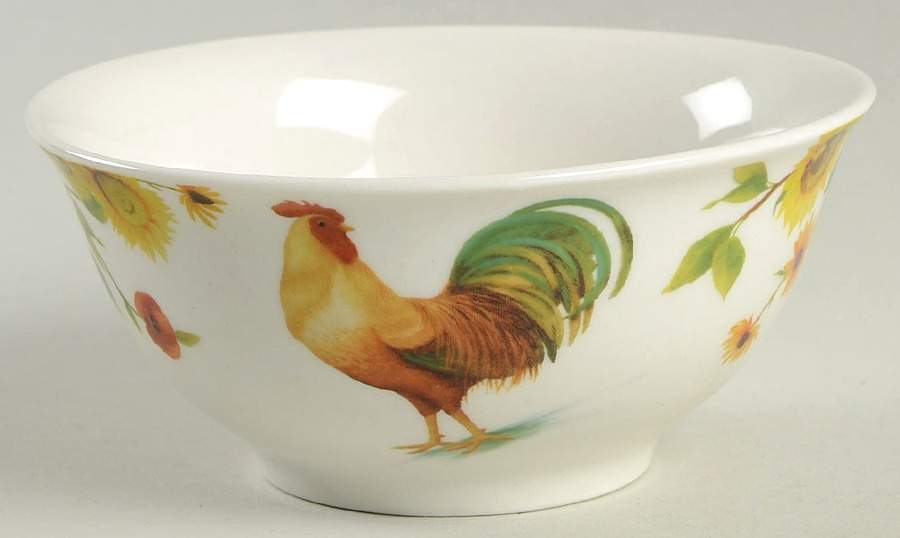 Rooster Meadow Fruit/Dessert (Sauce) Bowl by Pfaltzgraff-1