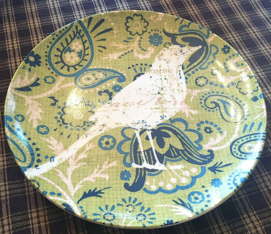 Bohemian Bird Salad/Dessert Plate by Pier 1-1