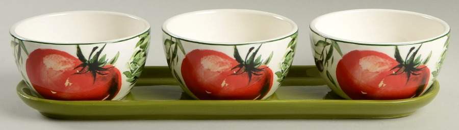 Fresco Condiment Set-3 Open Bowls & Tray by Pier 1-1