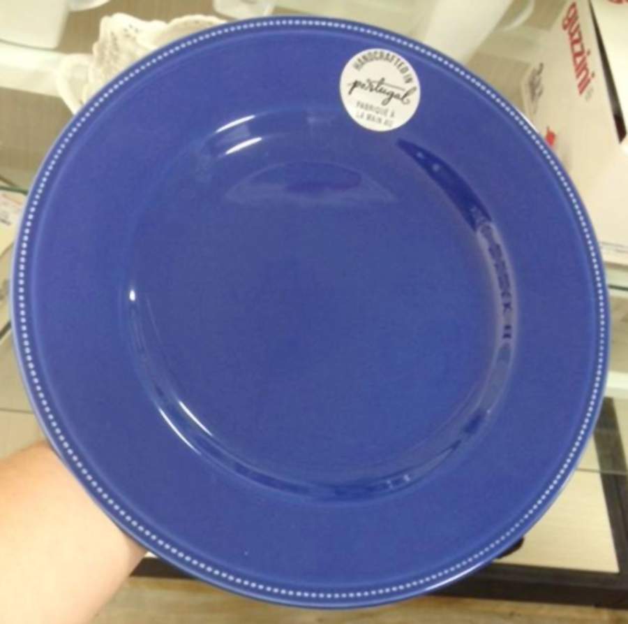 PMZ7 Dark Blue Dinner Plate by Primagera-1