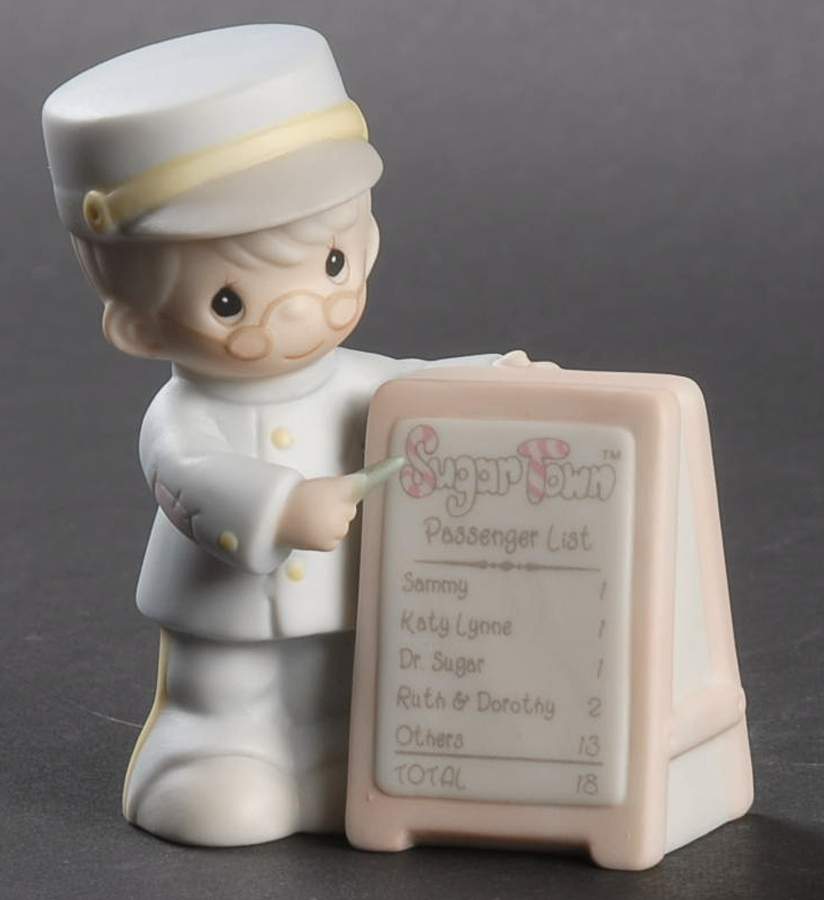 Sam the Conductor-Sugar Town Ship-Sam The Conductor - Ship Trademark, No Box by Precious Moments-1
