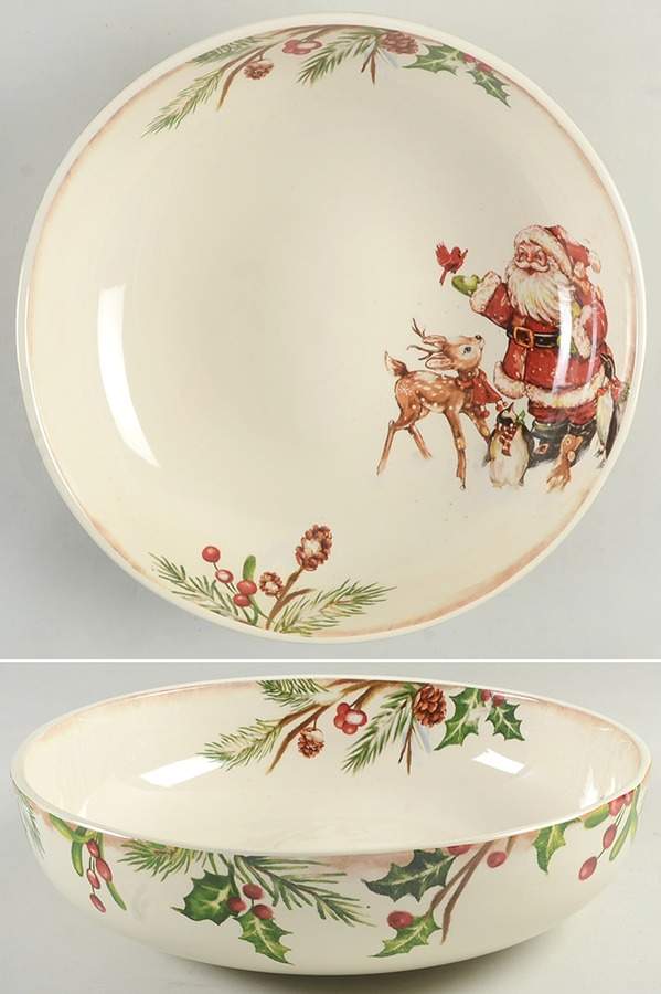 Winter's Wonder 12" Large Salad Serving Bowl by Pier 1-1