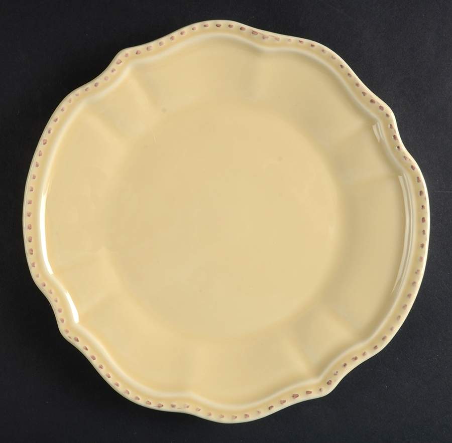 Antique Yellow Salad Plate by Primagera-1