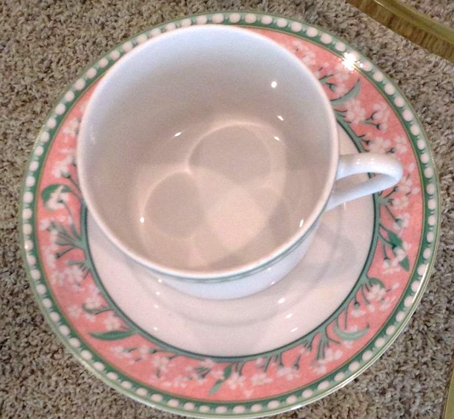 PDL14 Flat Cup & Saucer Set by Porcelaine de Sologne-1