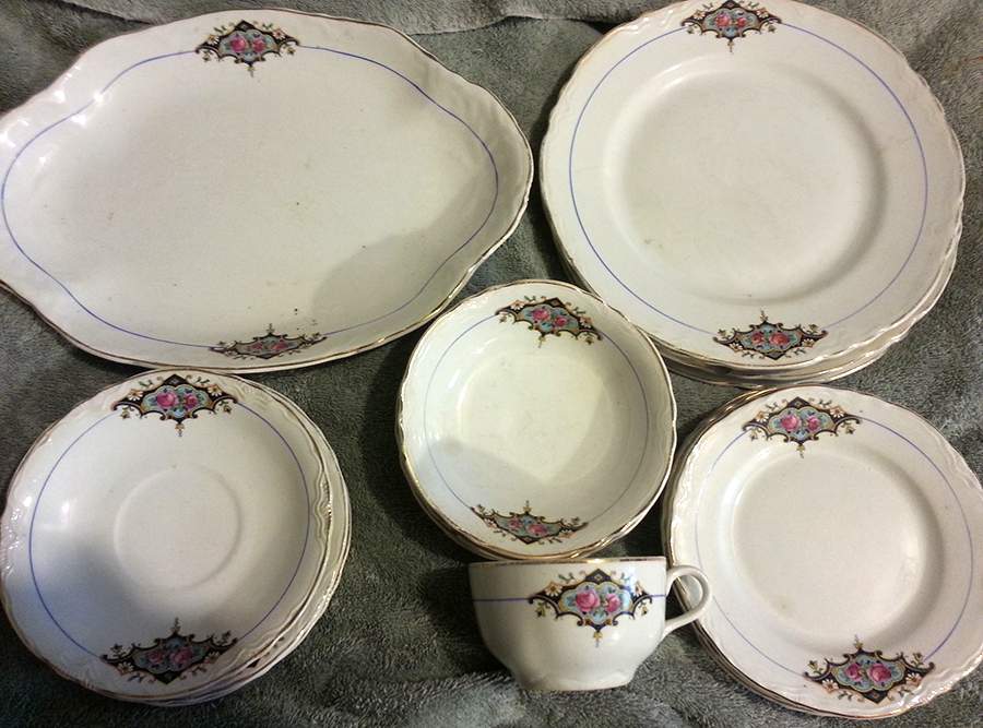PCP308 12" Oval Serving Platter by Paden City-1