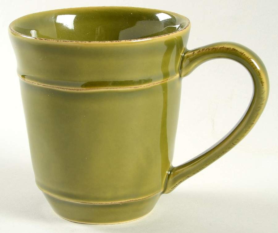 Cambria Olive Green Mug by Pottery Barn China-1