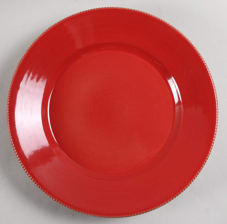 Gabriella Red Dinner Plate by Pottery Barn China-1