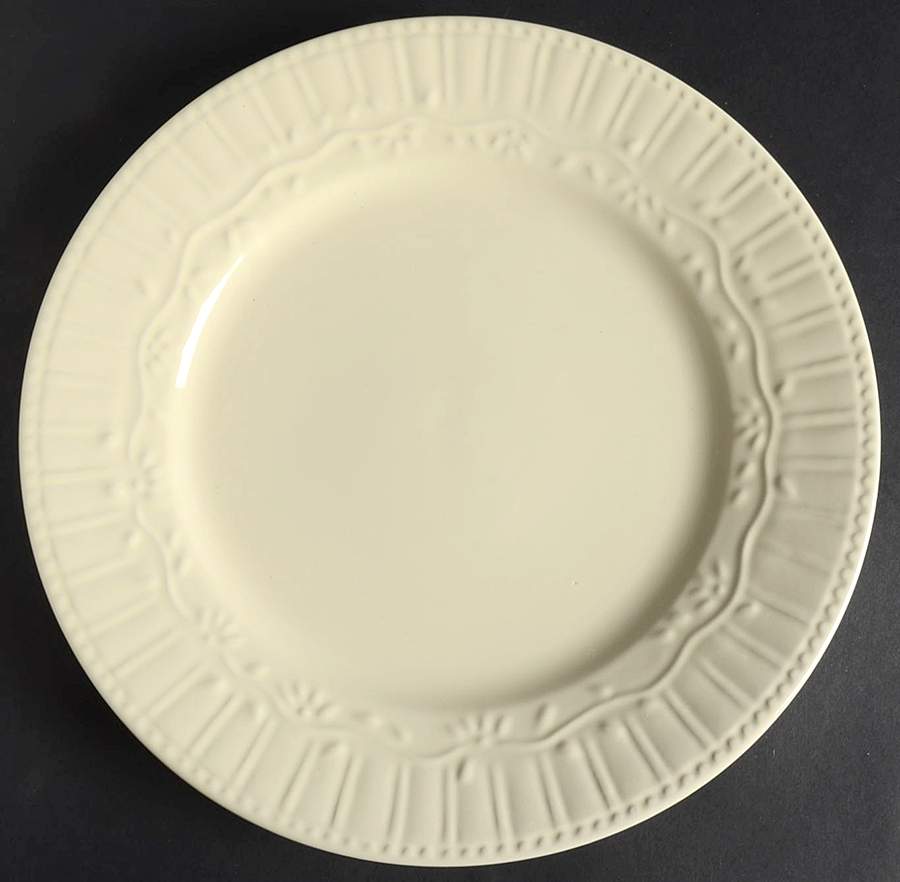 Amelia Cream Dinner Plate by Pfaltzgraff-1