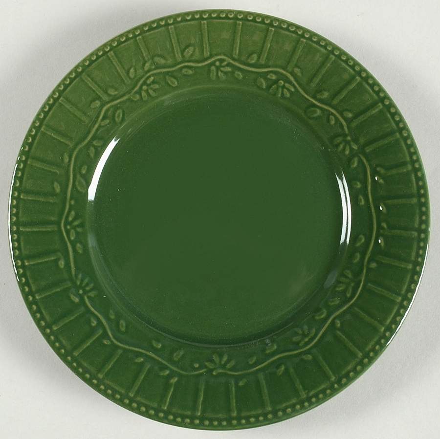 Amelia Green Salad Plate by Pfaltzgraff-1
