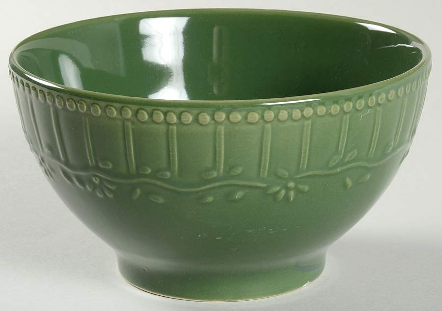 Amelia Green Soup/Cereal Bowl by Pfaltzgraff-1