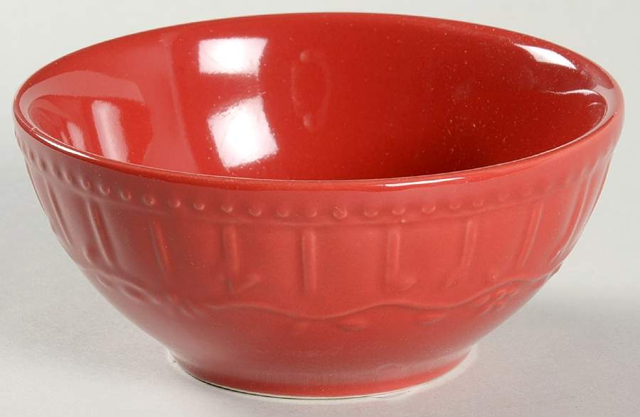 Amelia Red Fruit/Dessert (Sauce) Bowl by Pfaltzgraff-1