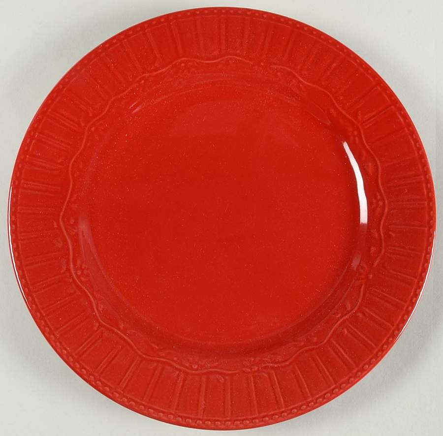 Amelia Red 12" Chop Plate (Round Platter) by Pfaltzgraff-1