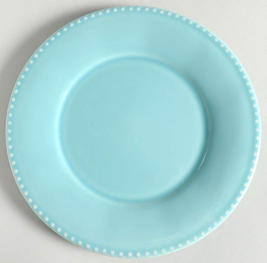 Beaded Aqua Salad Plate by Primagera-1