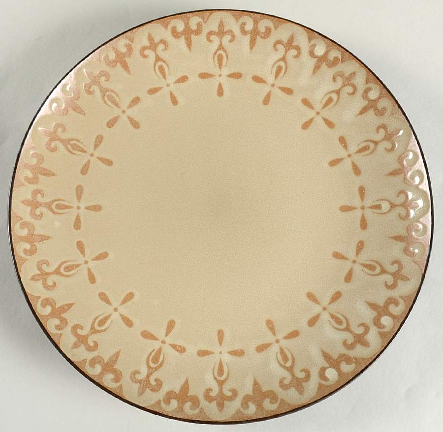 Vintage Scroll Cream Dinner Plate by Pfaltzgraff-1
