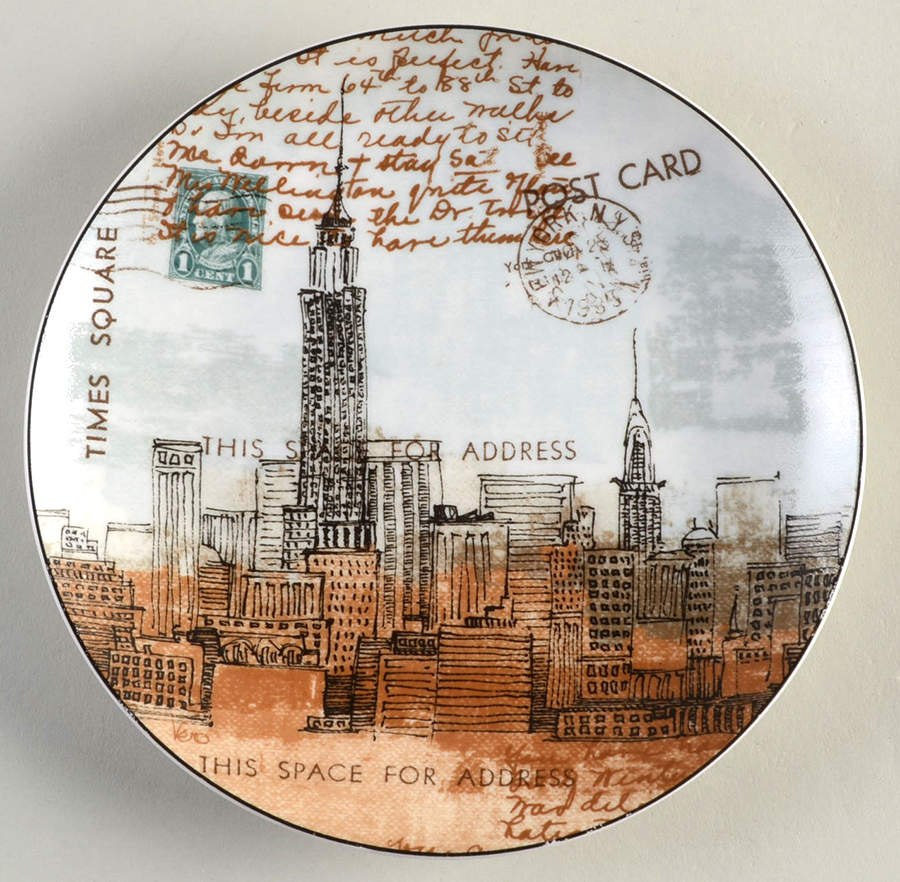 Cityscape Bread & Butter Plate by Pier 1-1