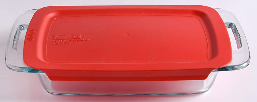 Easy Grab 11" Rectangular Baker W/Plastic Lid by Pyrex-1