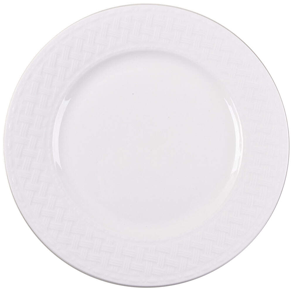 Basketweave Dinner Plate by Pfaltzgraff-1