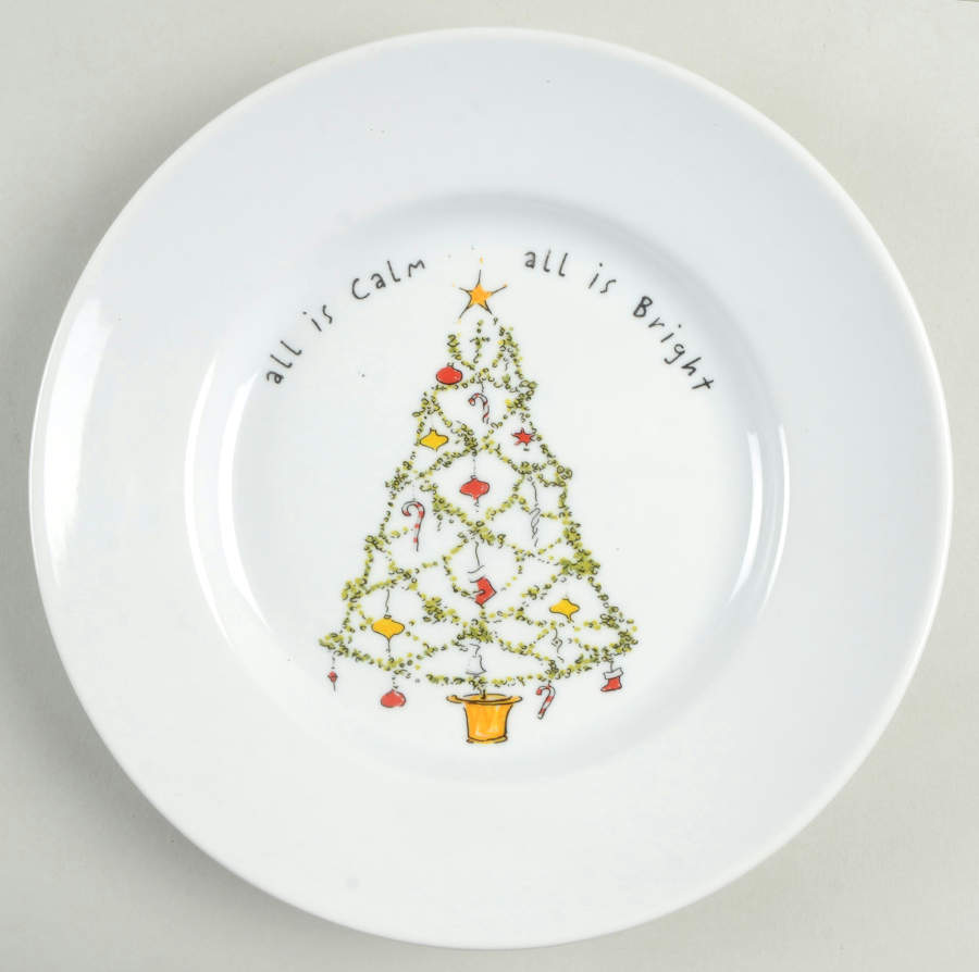 Holiday Cheer Salad Plate by Pottery Barn China-1