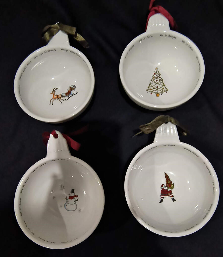 Holiday Cheer Individual Ice Cream/Dip Bowl by Pottery Barn China-1