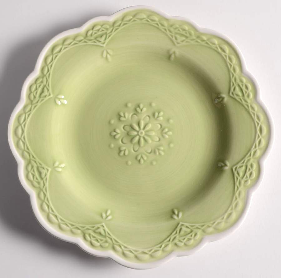 Lacy Green Salad/Dessert Plate by Pier 1-1