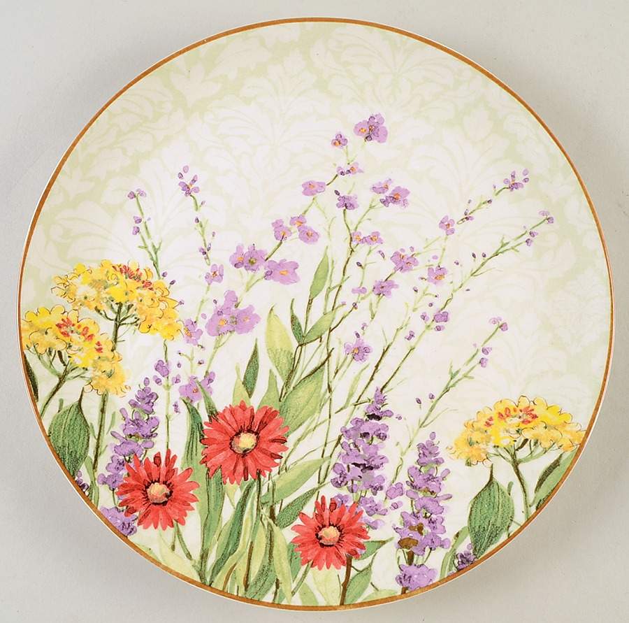Botanical Garden Dinner Plate by Pier 1-1