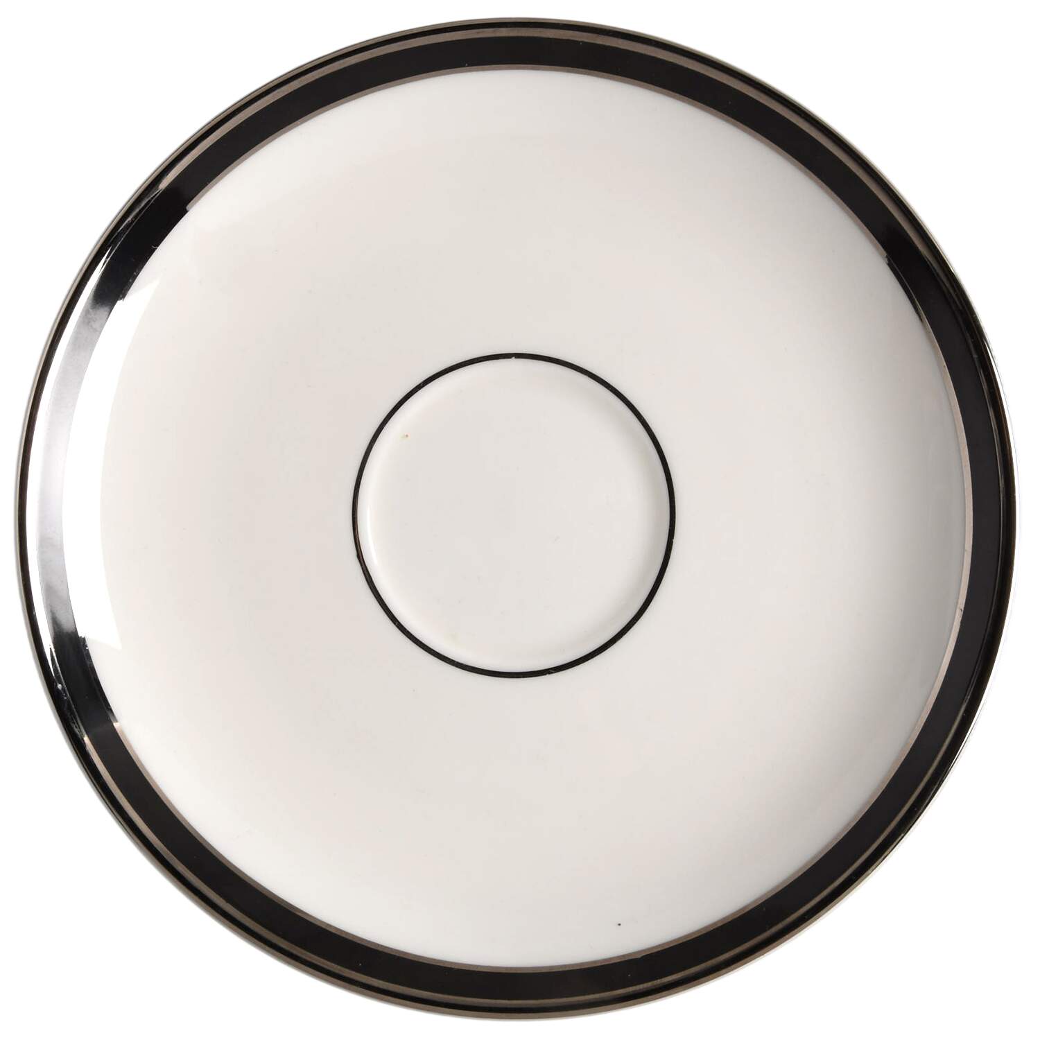 PIC20 (Platinum Trim) Saucer by Pickard-1