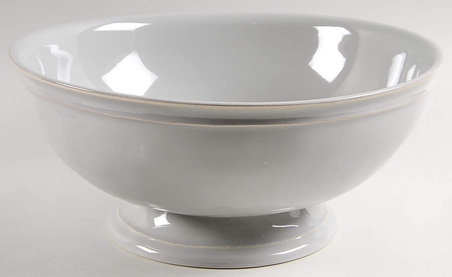 Cambria Gray Footed Bowl by Pottery Barn China-1